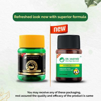 Dr. Vaidya's Herbobuild Capsule (Pack of 3 x 50's) - Health Products