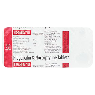 PREGNERV NT Tablet 10's - Neuropathic Pain-Dru