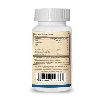 Pure Nutrition Veg Omega Softgel 30's - Omega Fish Oil Fatty Acids