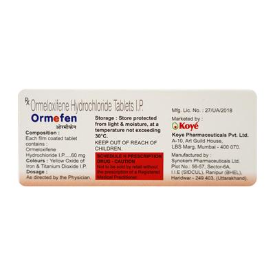 Ormefen Tablet 10'S - Contraception-Ora