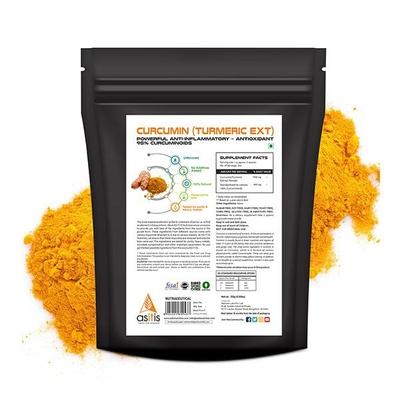 AS-IT-IS Nutrition Curcumin (Turmeric Extract) Powder 250 gm - Herbal Dietary Supplement