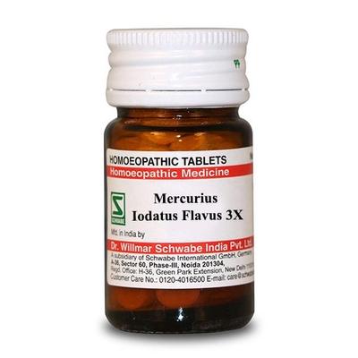 Dr.Willmar Schwabe Mercurius Iodatus Flavus 3X Tablet 20 gm - Bio-Chemic