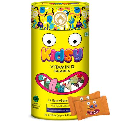 Mom & World Vitamin D Lil Bunny Gummies - Lemon 30's - Nutritional Bars