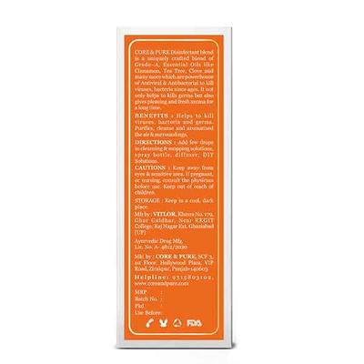 Core & Pure Natural Disinfectant Oil 12 ml - Essential Oils