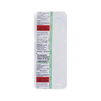 Pentowok 40mg Tablet 10'S - Ulcer/Reflux/Flatulence-Aaa