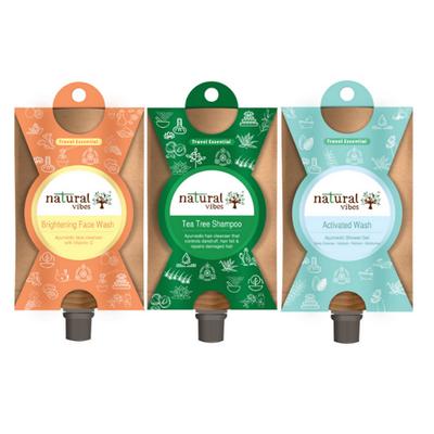 Natural Vibes Bath and Body Travel Kit 90 ml - Shower Gels & Body Wash