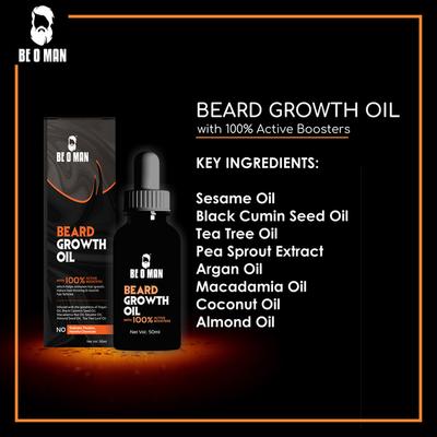 Beoman Beard Growth Oil 50 ml - Beard Oil