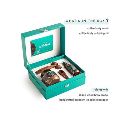 mCaffeine Coffee De-stress Gift Kit 1555gm - Face Scrubs