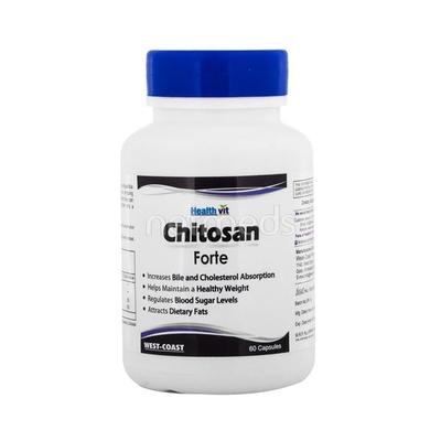 Healthvit Chitosan Forte Capsules 60'S - Herbal Dietary Supplement