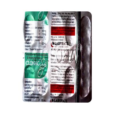 CLONAC SP Tablet 10's - Pain relief-Nsa