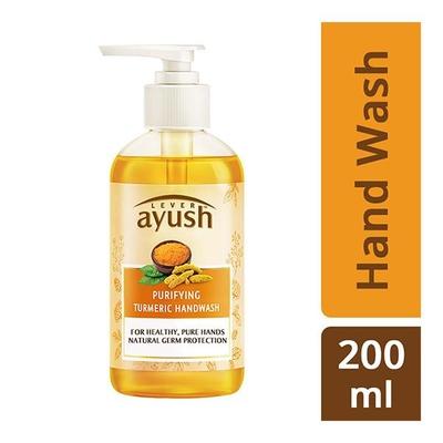 Lever Ayush Purifying Turmeric Hand Wash 200 ml - Hand Wash & Soaps