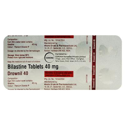 DROWNIL 40 Tablet 10's - Allergies-Ant