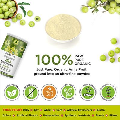 Organic Veda Fruit Powder - Amla & Vitamin C 200 gm - Pure Herbs