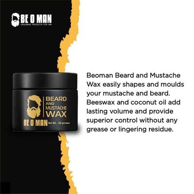Be O Man Beard & Mustache Wax 50 gm - Beard Wax