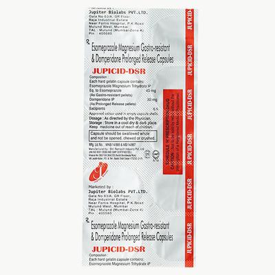JUPICID DSR Capsule 10's - Ulcer/Reflux/Flatulence-Aaa