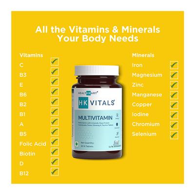 HealthKart HK Vitals Multivitamin Tablet 90's - Multi-Vitamins