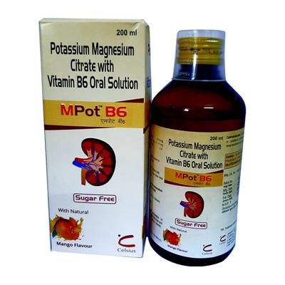 MPOT B6 SUGAR FREE MANGO FLAVOUR Oral Solution 200ml - Kidney Disease/Stones-Oth