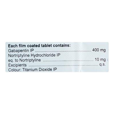 GABARING NT 10/400mg Tablet 10's - Neuropathic Pain-Dru