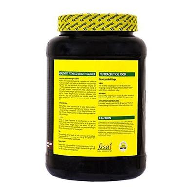 HealthVit Fitness Weight Gainer Powder - Chocolate Flavour 1 kg - Weight Gain