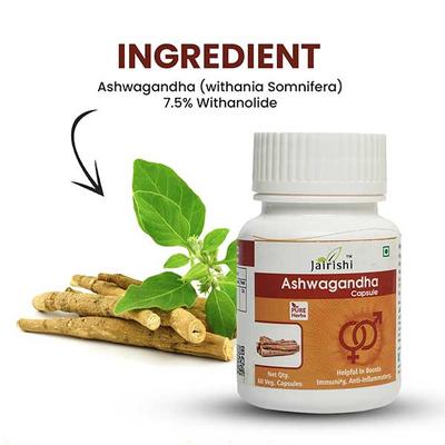 Jairishi Ashwagandha Veg Capsule 60's - Speciality Medicines