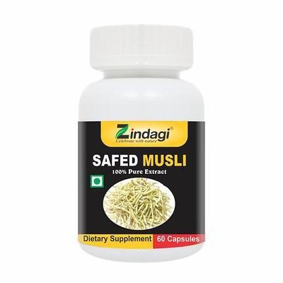 Zindagi Safed Musli Pure Extract Capsule 60's - Sexual Care