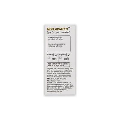 NEPLAWATCH 0.1% Eye Drops 5ml - Eye conditions-Oph