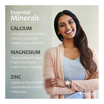 NutritJet Calcium Magnesium Zinc Vitamin D3 & B12 Tablet 60's - Calcium And Minerals