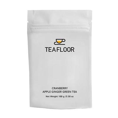 Teafloor Cranberry Apple Ginger Green Tea 100 gm - Teas