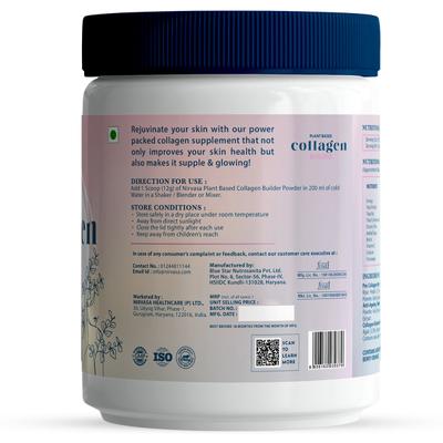 Nirvasa Plant Based Collagen Builder Powder - Berry Orange (Pack of 6 x 250 gm) 1's - Hair & Skin