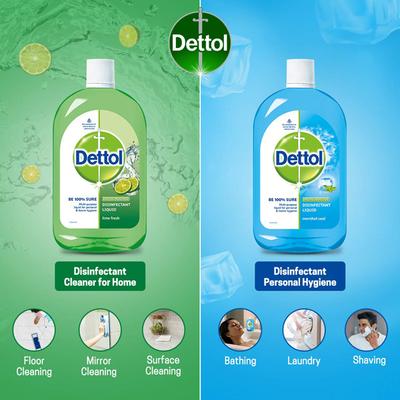 Dettol Effective Protection Disinfectant Liquid - Menthol Cool 1000 ml - Hand Sanitizer