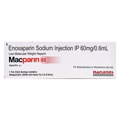 Macparin 60mg Injection 0.6ml - Blood Clot-Ant