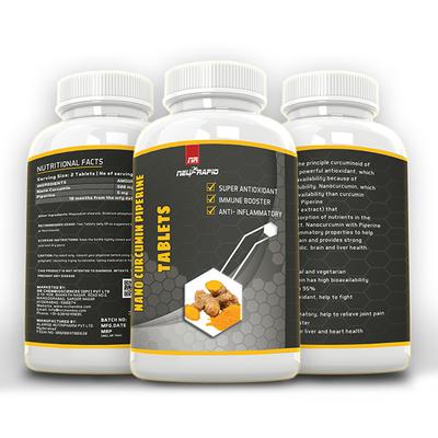 Neurapid Nano Curcumin With Piperine Tablet 60's - Herbal Dietary Supplement