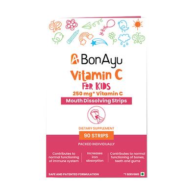 BonAyu Vitamin C For Kids Mouth Dissolving Strip 90's - Vitamin C