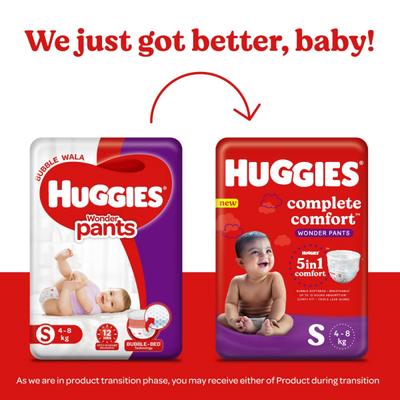 Huggies Complete Comfort Wonder Diaper Pants (S) (Pack of 2 x 56's) - Diapers & Wipes