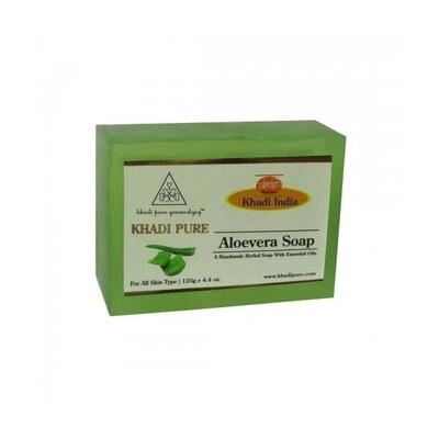 Khadi Pure Herbal Soap - Aloevera (Pack of 2 x 125 gm) - Soaps