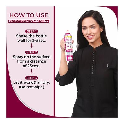 Dr. Morepen Protect Disinfectant Spray - Lavender 300 ml - Hand Sanitizer