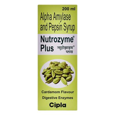 NUTROZYME PLUS CARDAMOM FLAVOUR Syrup 200ml - Digestion-Dig