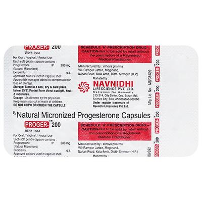 PROGER 200 Softgel Capsule 10's - Hormonal Therapy-Oes