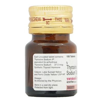 THYROX 37.5 Tablet 100's - Hypothyroidism