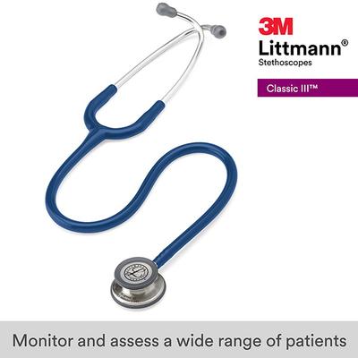 3M Littmann Classic III Stethoscope - Navy 27 inch (5622) - Stethoscopes