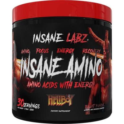 Insane Labz Insane Amino Hellboy Pre Workout Powder - Fruit Punch (30 Servings) 210 gm - Amino Acids