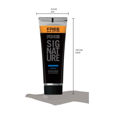 Axe Denim Shaving Cream 60 gms+30% Extra - Shaving Creams