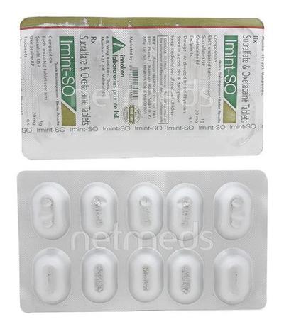 Imint SO Tablet 10'S - Ulcer/Reflux/Flatulence-Aaa