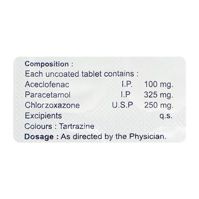 Acecloflam MR Tablet 10'S - Muscle Spasm-Mus