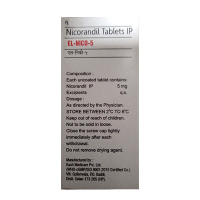 EL NICO 5MG TABLET 20'S - Angina
