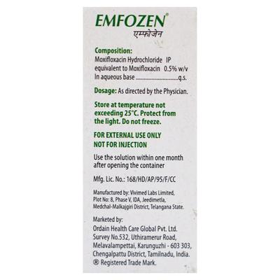 Emfozen Eye Drops 5ml - Eye Infections-Eaa