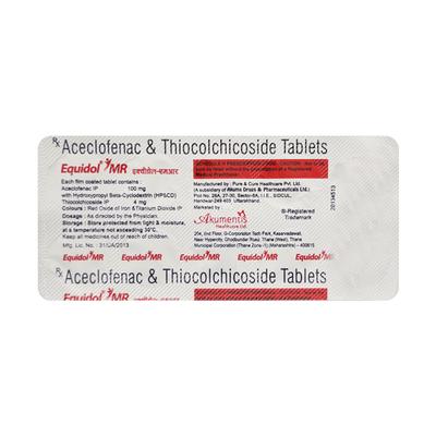 Equidol MR Tablet 10'S - Muscle Cramps/Spasticity-Mus