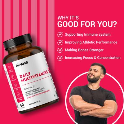 Nirvasa Daily Multivitamins Tablet (Pack of 3 x 60's) 1's - Multi-Vitamins
