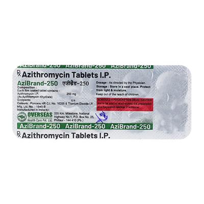 AZIBRAND 250mg Tablet 10's - Bacterial Infections-Mac