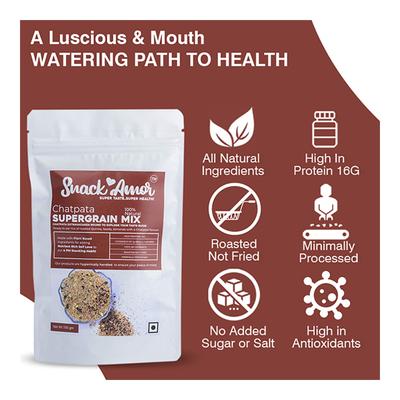 Snack Amor Chatpata Supergrain Mix 100 gm - Nutritional Bars